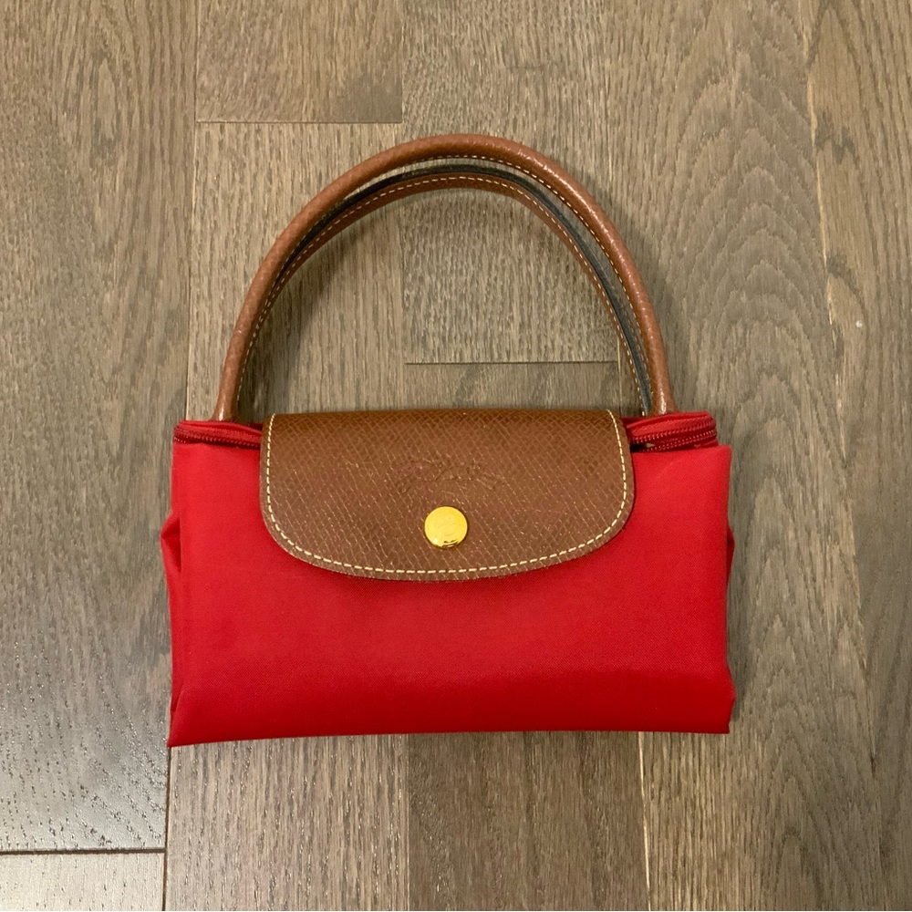 Red longchamp le pliage mini (s)